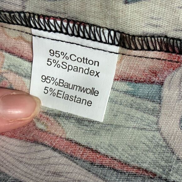 GRACE KARIN tropical Frida Kahlo dress Cap-Sleeve Sweetheart Sheath Sz L artsy - Picture 16 of 16